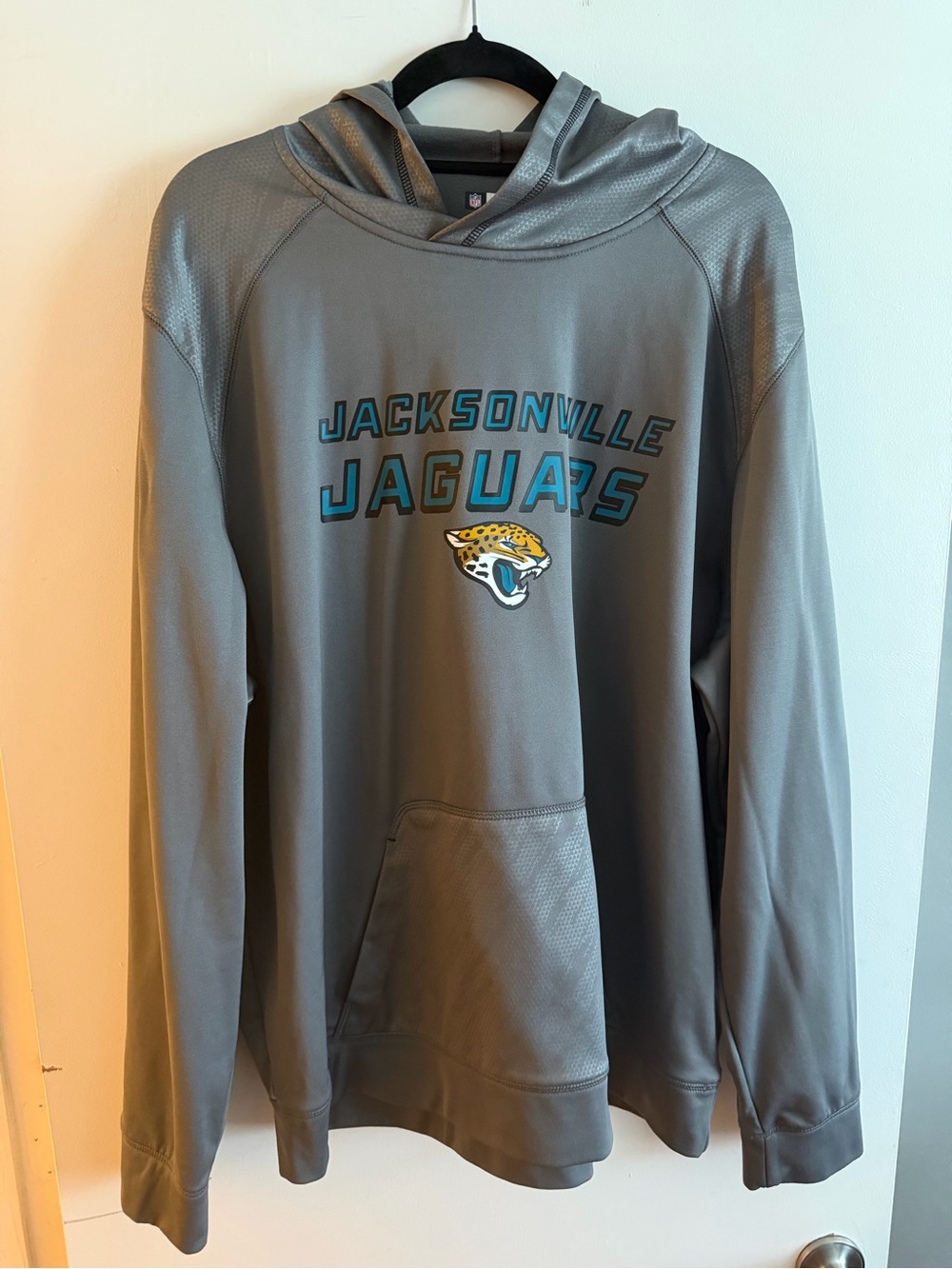 NFL Jacksonville Jaguars Gray Performance Crewneck Hoodie